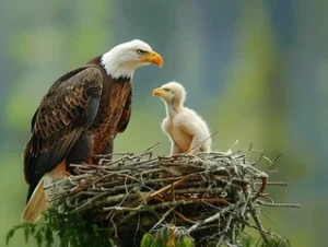 female bald eagle